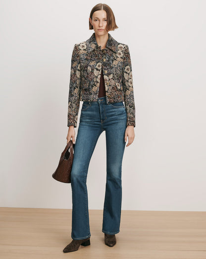 Veronica Beard | Wilde Brocade Jacket in Dark Eggplant Multi Dark Eggplant Multi