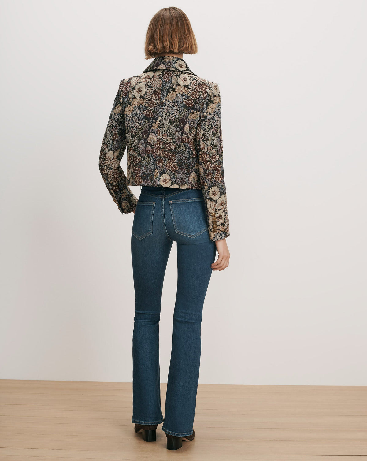 Veronica Beard | Wilde Brocade Jacket in Dark Eggplant Multi Dark Eggplant Multi