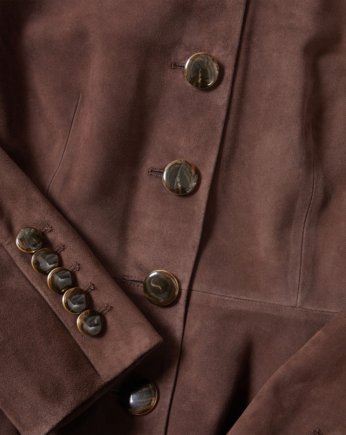 Veronica Beard | Quinn Suede Peplum Jacket in Dark Brown Espresso