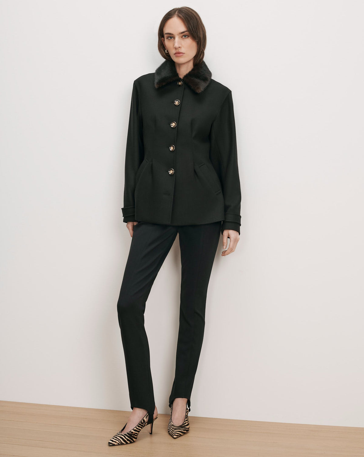 Veronica Beard | Severine Tailored Jacket in Black Black