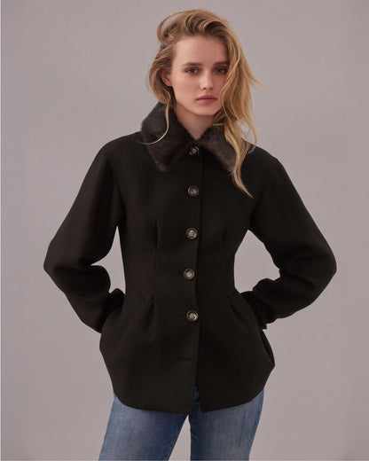 Veronica Beard | Severine Tailored Jacket in Black Black