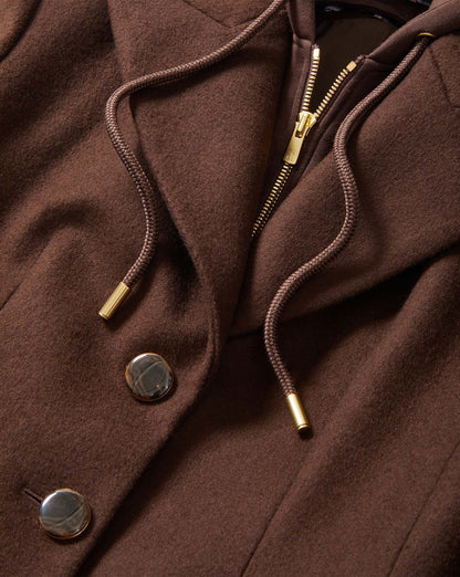 Veronica Beard | Elspeth Dickey Coat in Dark Brown Espresso