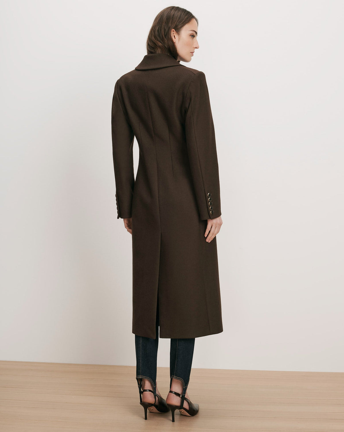 Veronica Beard | Elspeth Dickey Coat in Dark Brown Espresso