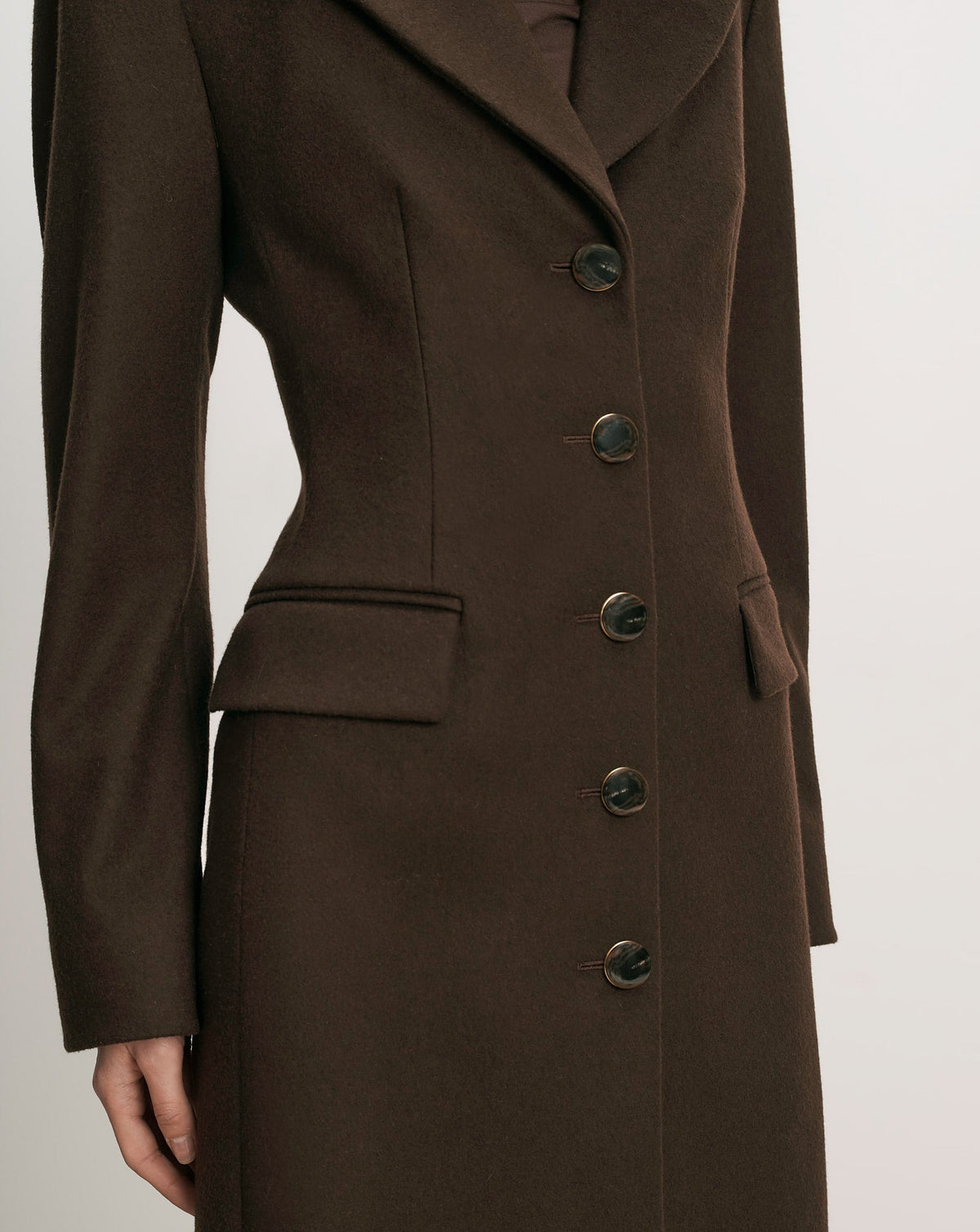 Veronica Beard | Elspeth Dickey Coat in Dark Brown Espresso