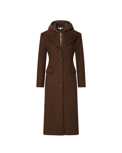 Veronica Beard | Elspeth Dickey Coat in Dark Brown Espresso