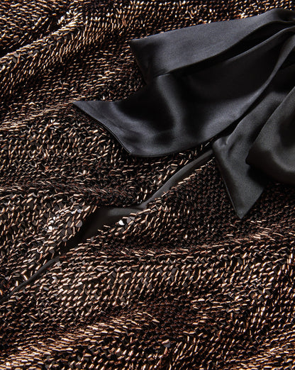 Veronica Beard | Bancroff Sequin Jacket in Copper/Black Copper/Black