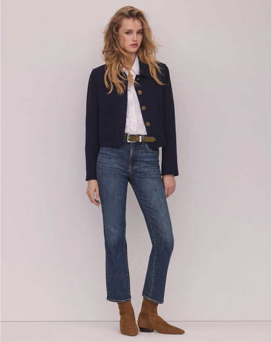 Veronica Beard | Turnell Cropped Jacket in Navy Navy