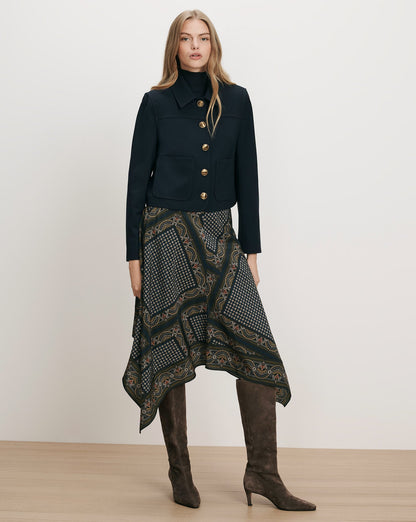 Veronica Beard | Turnell Cropped Jacket in Navy Navy