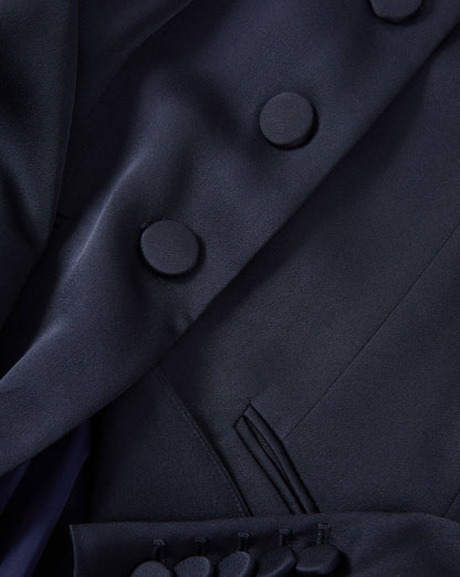 Veronica Beard | Wryllen Tailored Blazer Jacket in Navy Navy