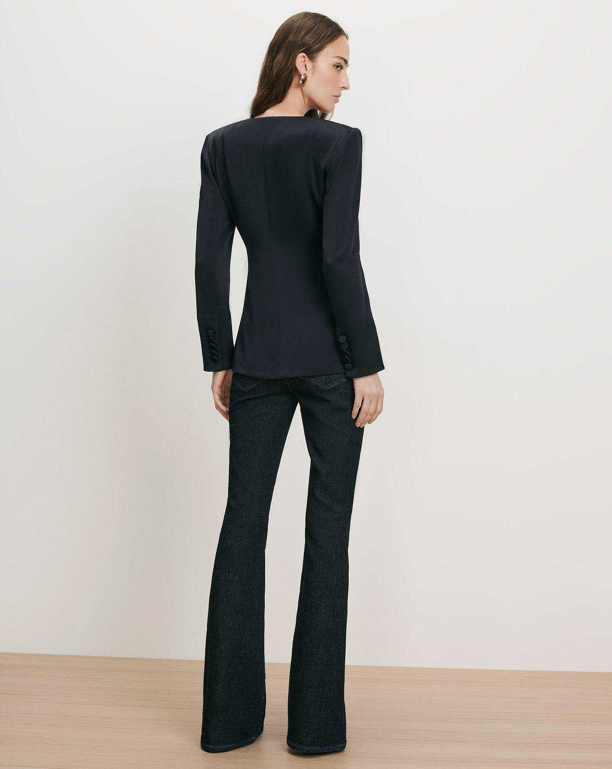 Veronica Beard | Wryllen Tailored Blazer Jacket in Navy Navy