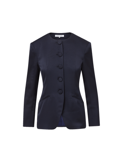 Veronica Beard | Wryllen Tailored Blazer Jacket in Navy Navy