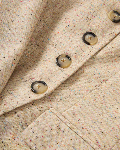 Veronica Beard | Benny Tailored Jacket in Beige Melange Almond Melange