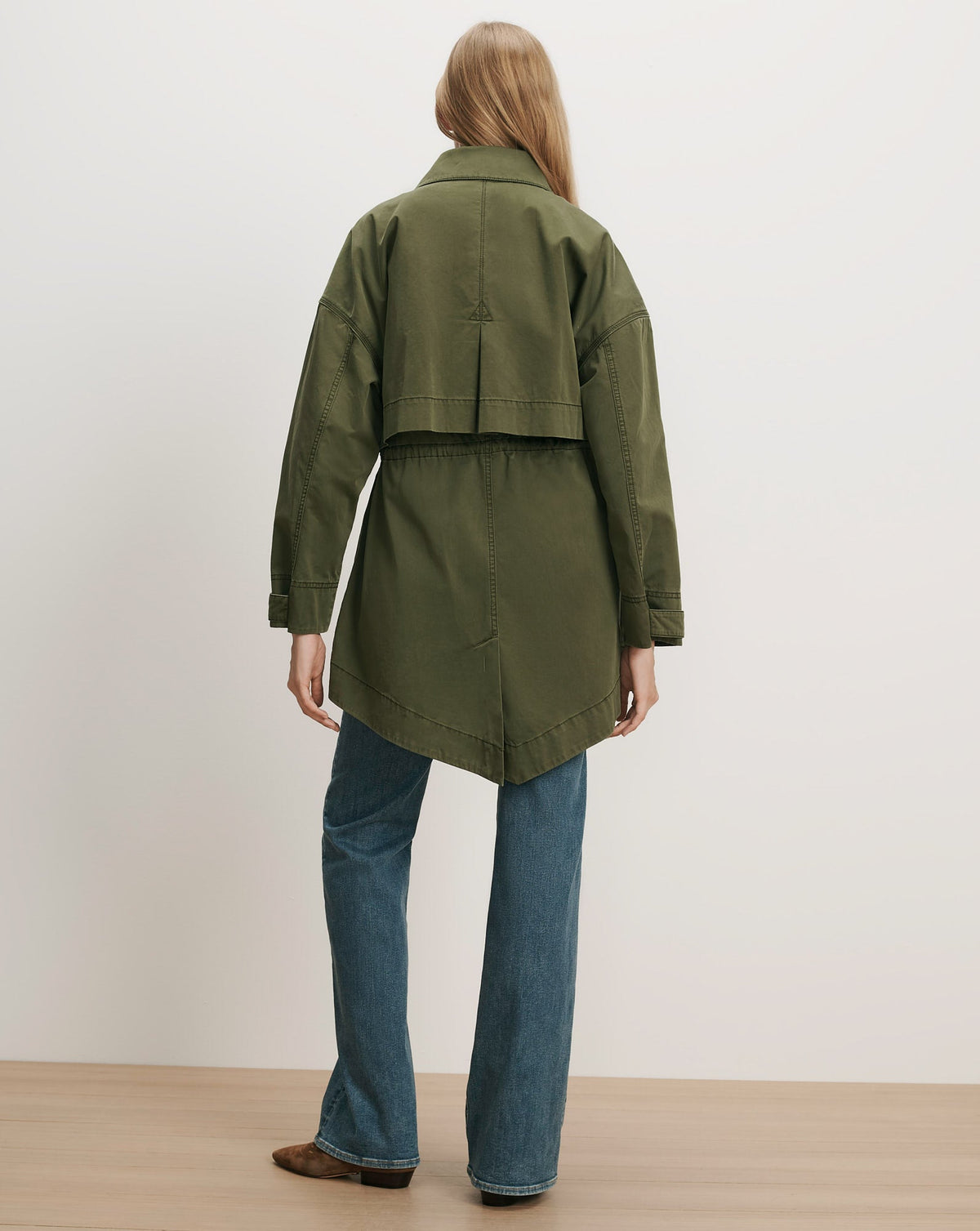 Veronica Beard | Harwin Utility Jacket in Army Green Army