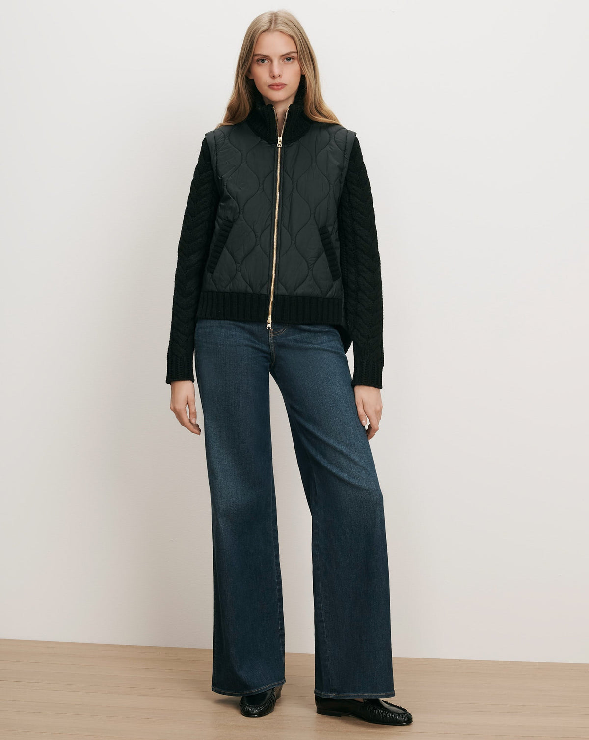 Veronica Beard | Patra Quilted Jacket in Black Black