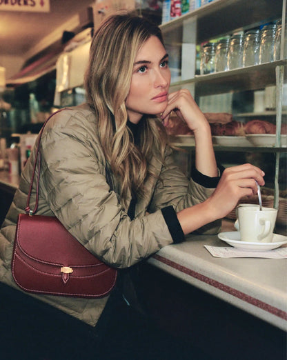 Veronica Beard | Pearson Puffer Dickey Jacket in Desert Taupe/Black Desert Taupe/Black