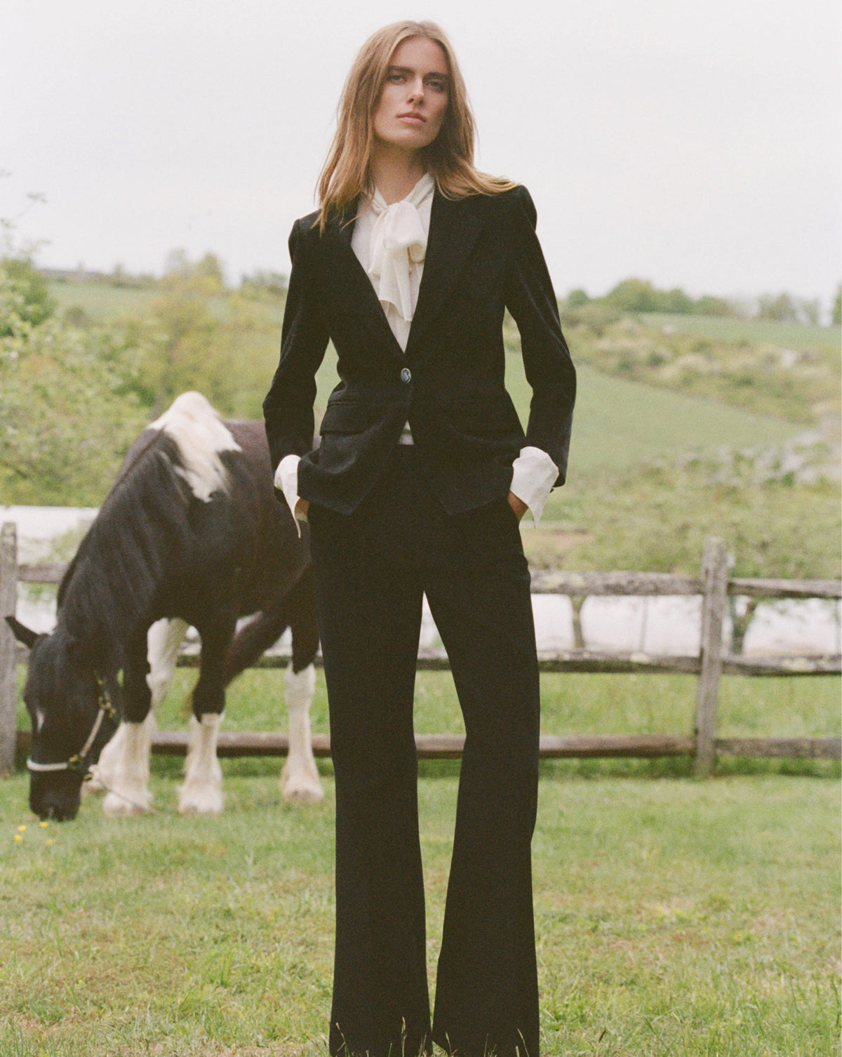Veronica Beard | Healy Lambskin Suede Dickey Jacket in Black Black