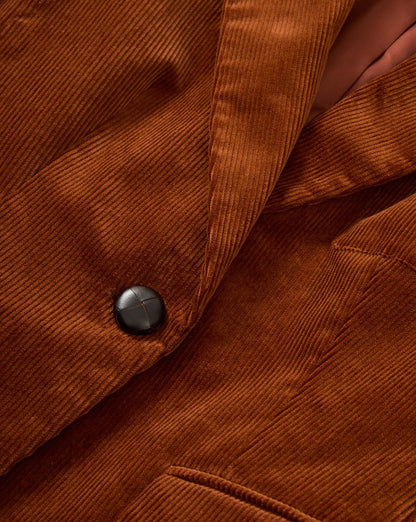 Veronica Beard | Livvy Corduroy Dickey Jacket in Rust Red Rust