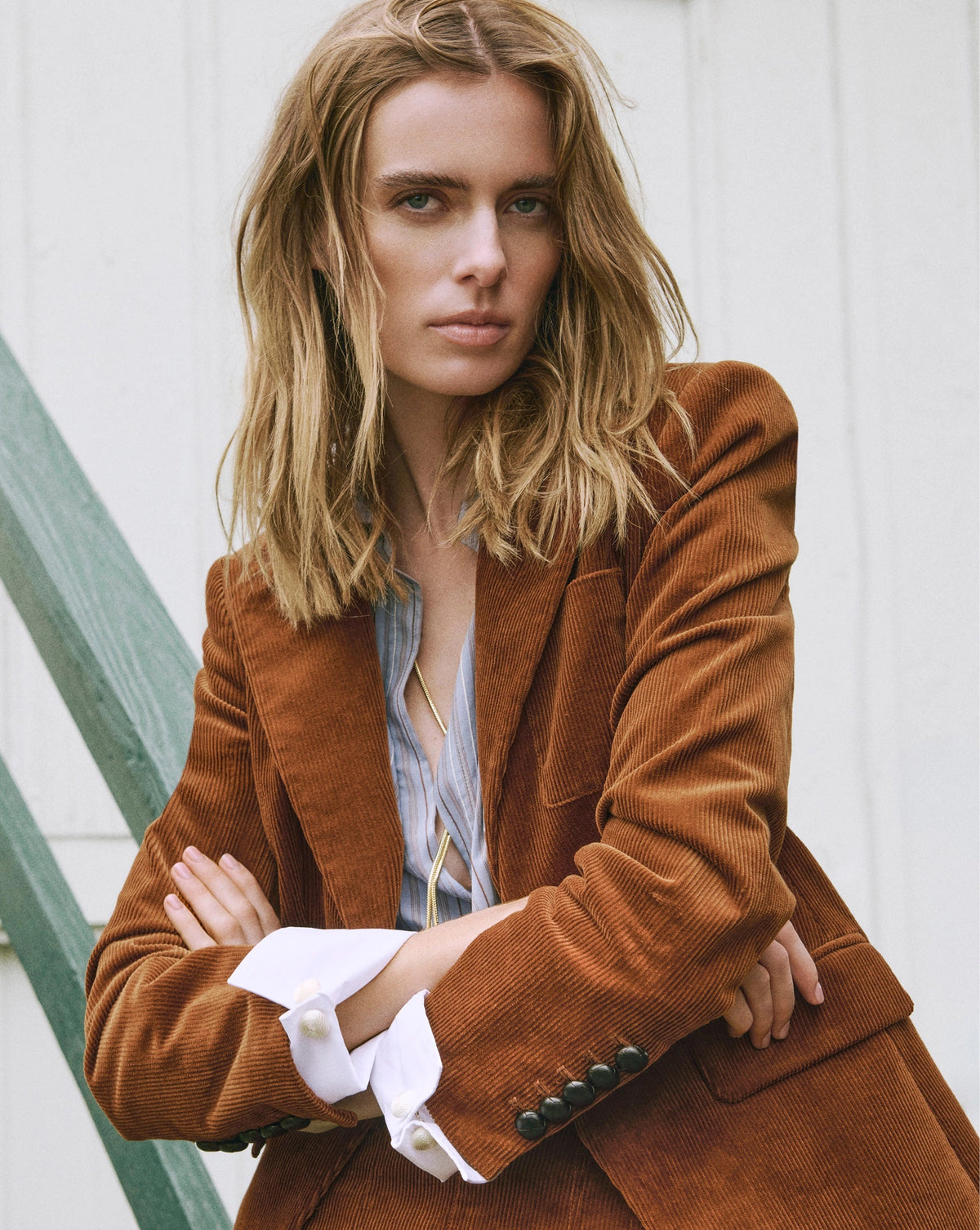 Veronica Beard | Livvy Corduroy Dickey Jacket in Rust Red Rust