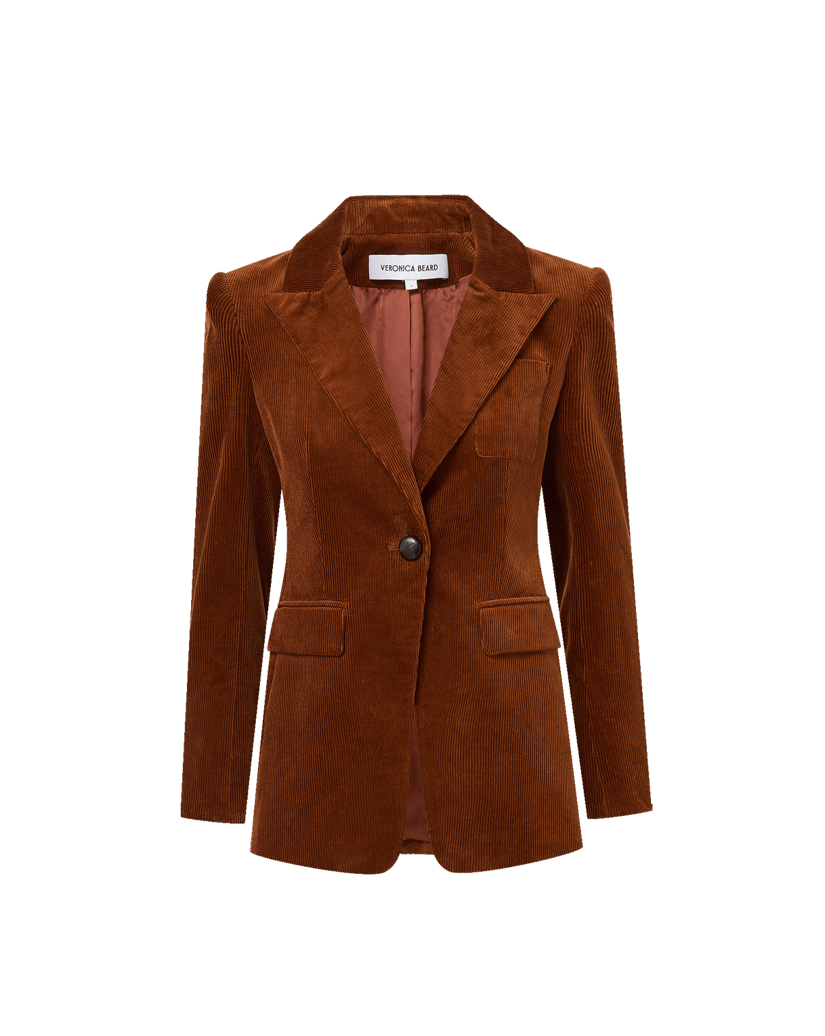 Veronica Beard | Livvy Corduroy Dickey Jacket in Rust Red Rust