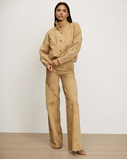 Veronica Beard | Ainsworth Jacquard Jacket in Tan Sand Sand