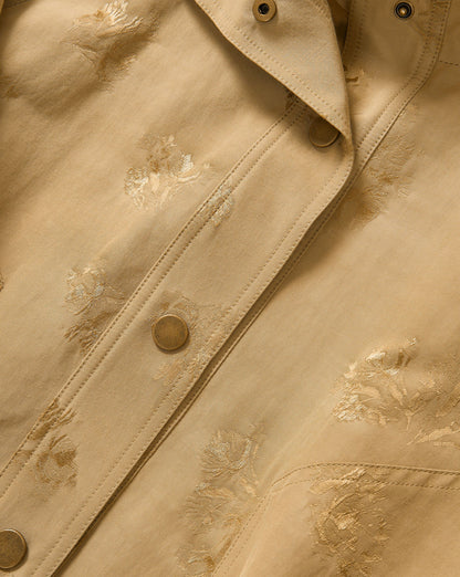 Veronica Beard | Ainsworth Jacquard Jacket in Tan Sand Sand