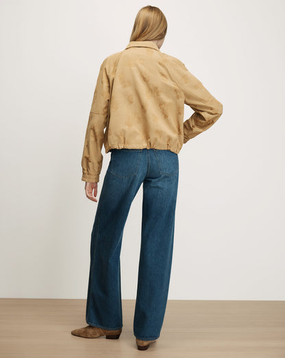 Veronica Beard | Ainsworth Jacquard Jacket in Tan Sand Sand