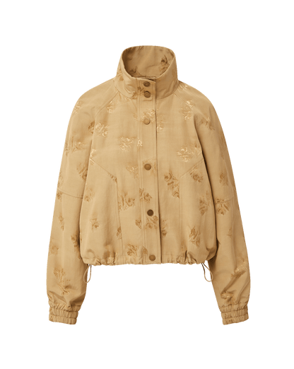 Veronica Beard | Ainsworth Jacquard Jacket in Tan Sand Sand