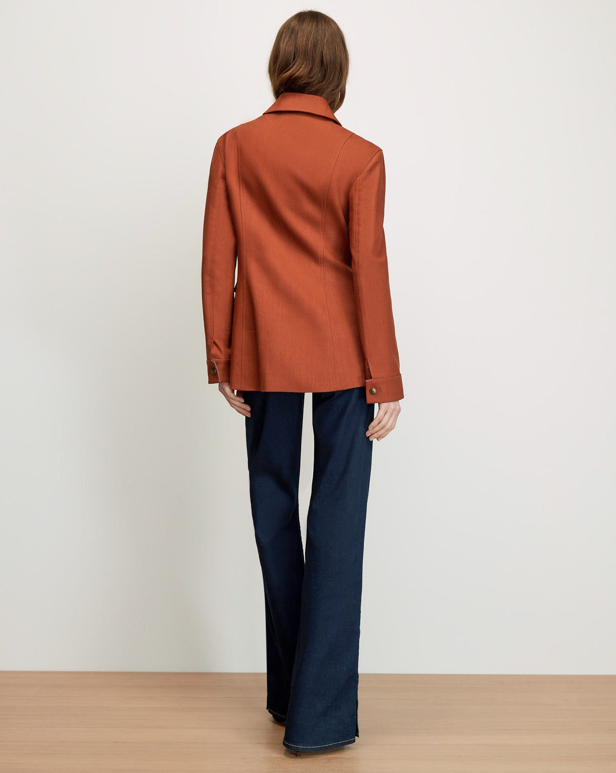 Veronica Beard | Laramie Dickey Jacket in Rust Red Rust