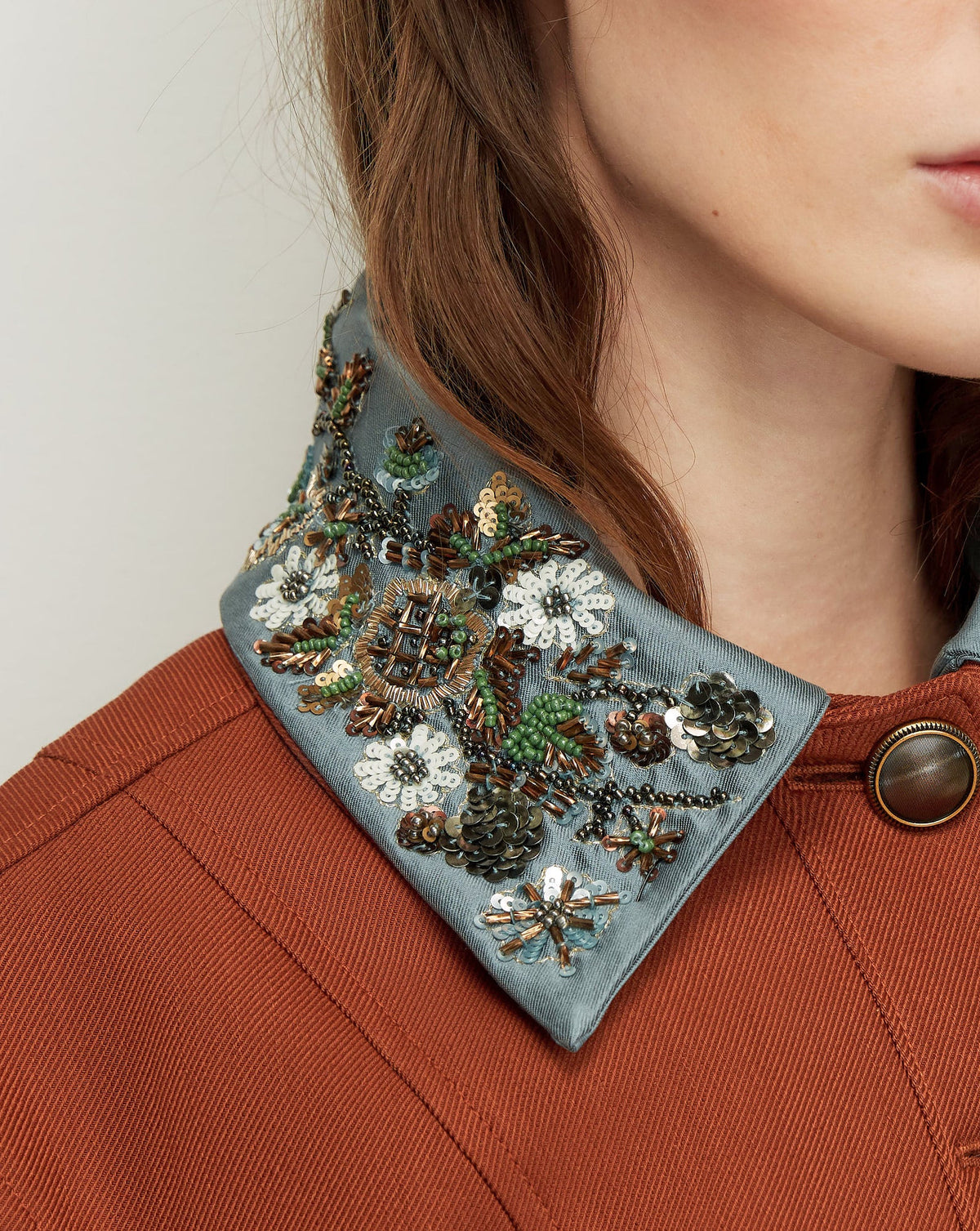 Veronica Beard | Laramie Dickey Jacket in Rust Red Rust