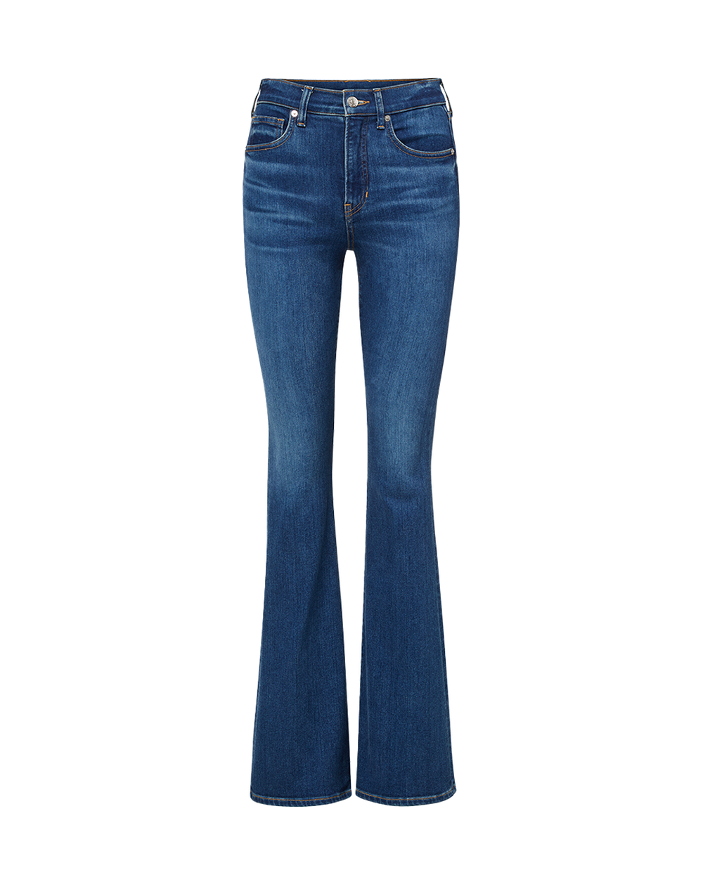 Veronica Beard | Beverly High Rise Skinny Flared Jeans Bright Blue