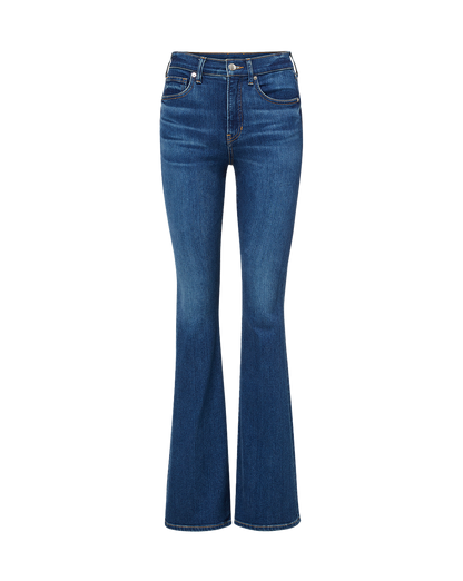 Veronica Beard | Beverly High Rise Skinny Flared Jeans Bright Blue