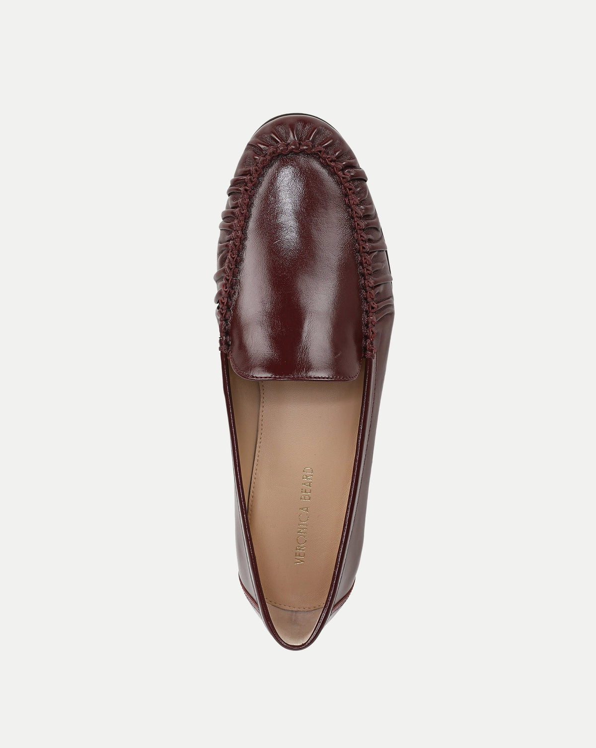 Veronica Beard | Prilla Leather Loafer in Burgundy Pinot Noir Pinot Noir