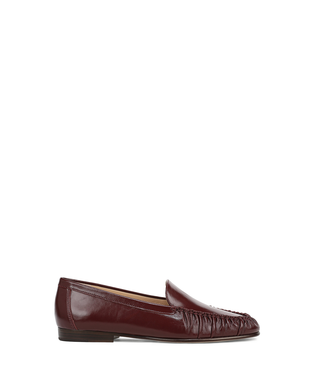 Veronica Beard | Prilla Leather Loafer in Burgundy Pinot Noir Pinot Noir