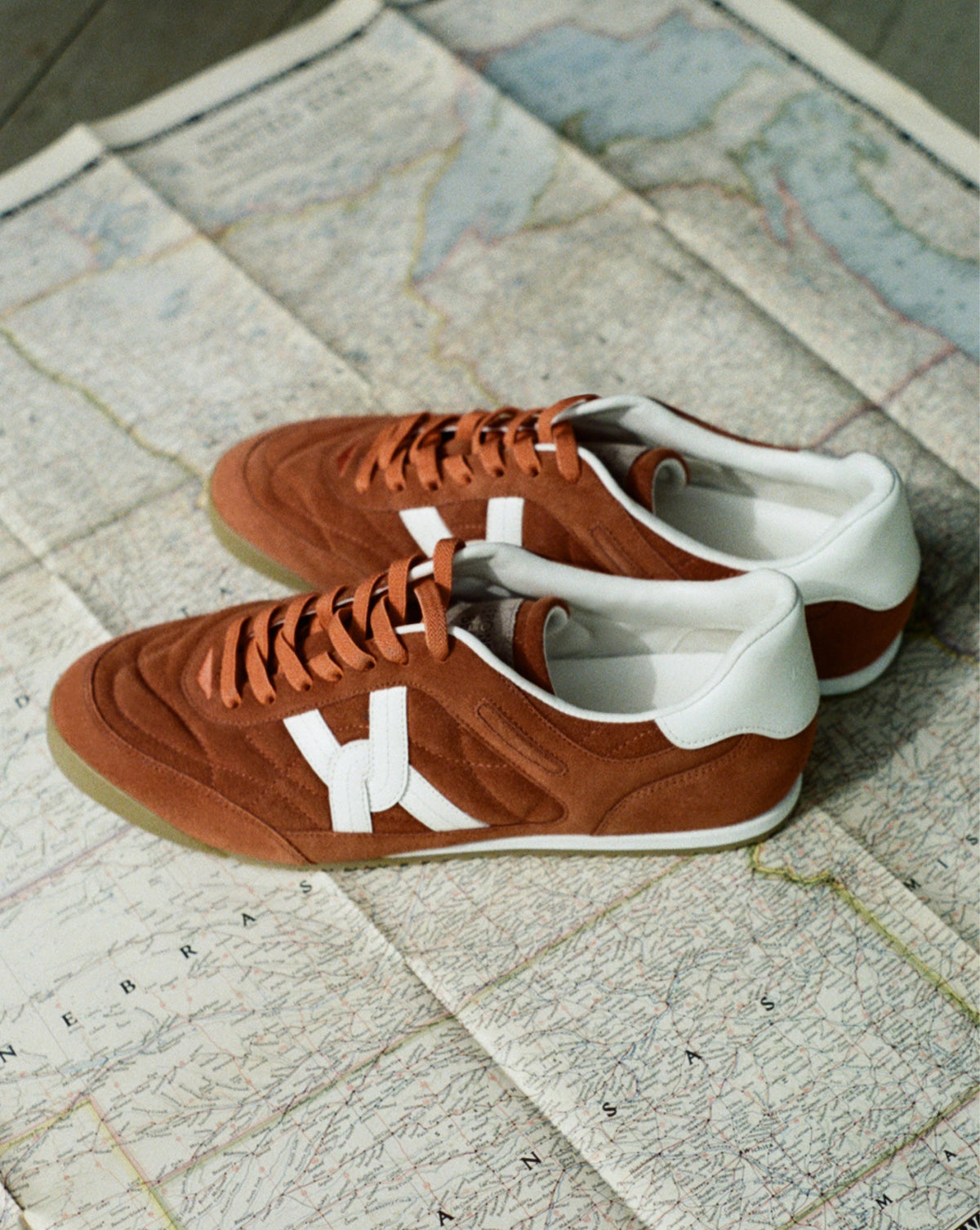 Veronica Beard | Natalia Suede Sneaker in Rust Orange Rust