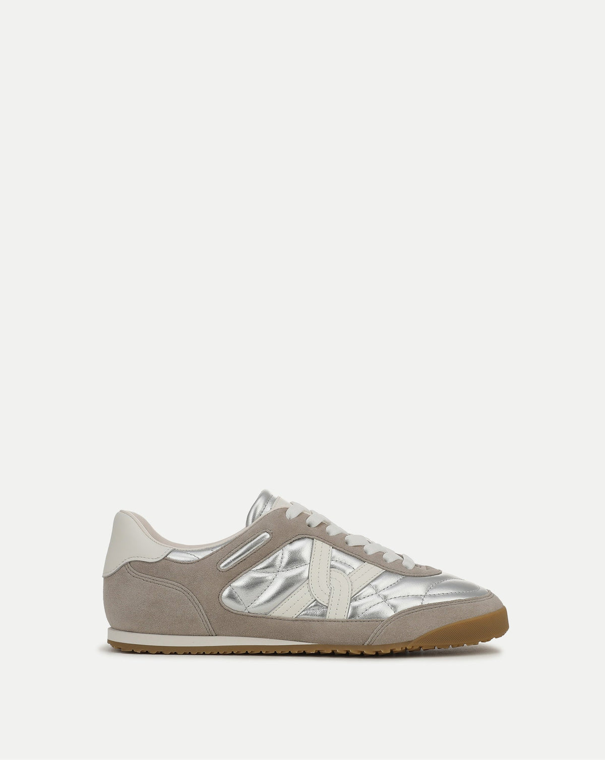 Veronica Beard | Natalia Suede Sneaker in Silver/Grey Silver/Grey