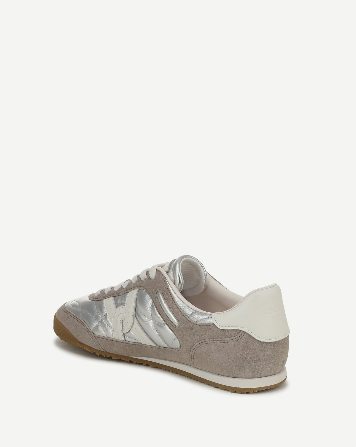 Veronica Beard | Natalia Suede Sneaker in Silver/Grey Silver/Grey