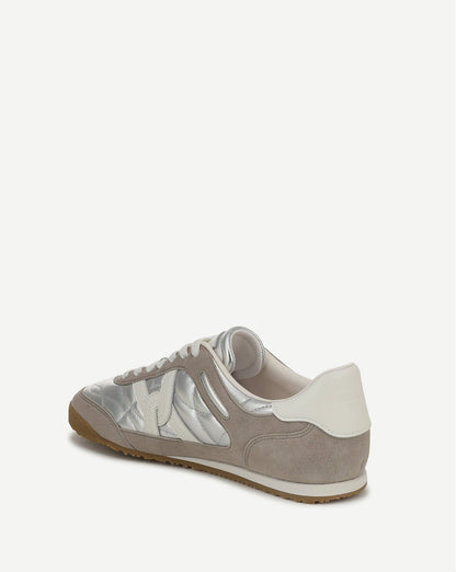 Veronica Beard | Natalia Suede Sneaker in Silver/Grey Silver/Grey