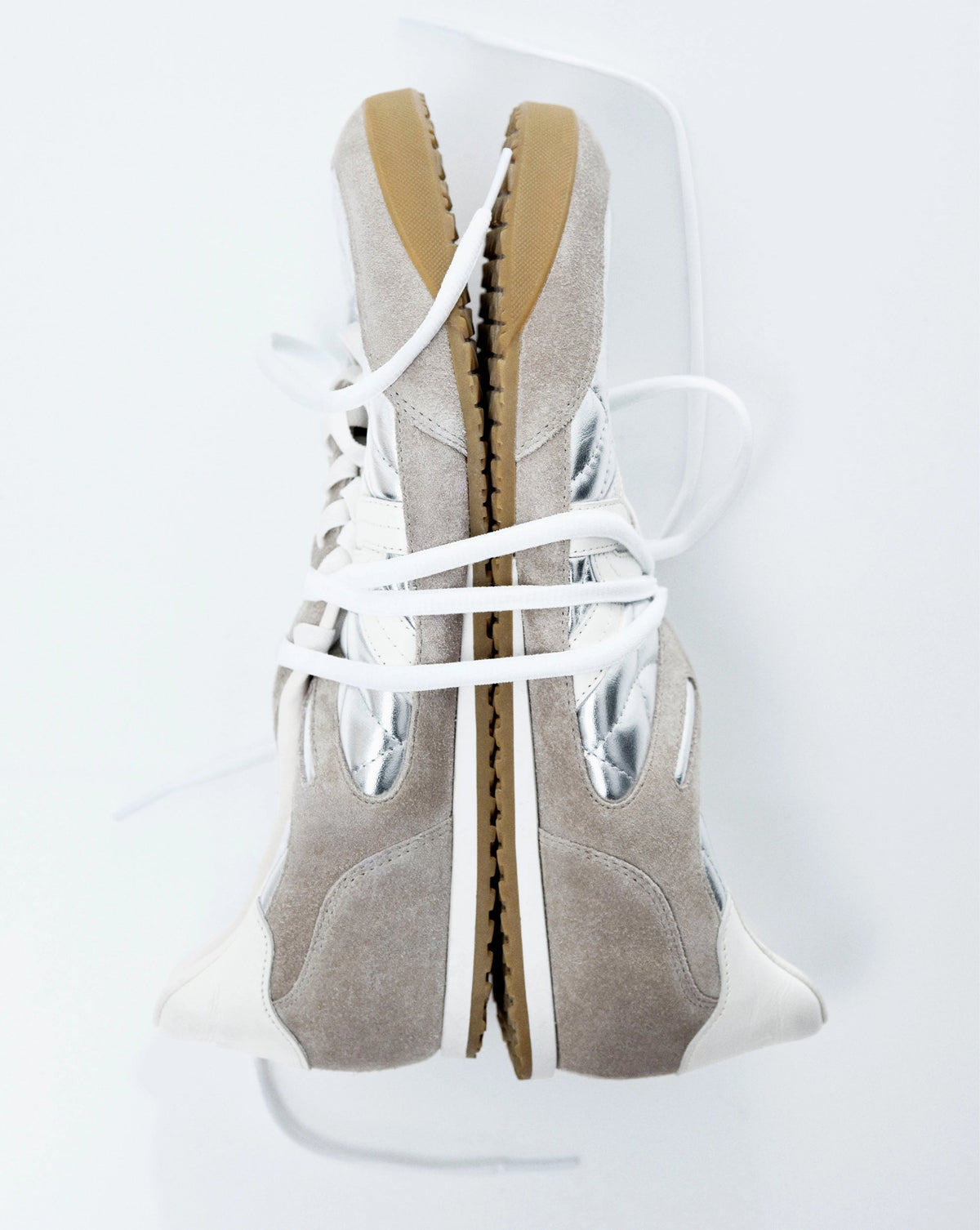 Veronica Beard | Natalia Suede Sneaker in Silver/Grey Silver/Grey