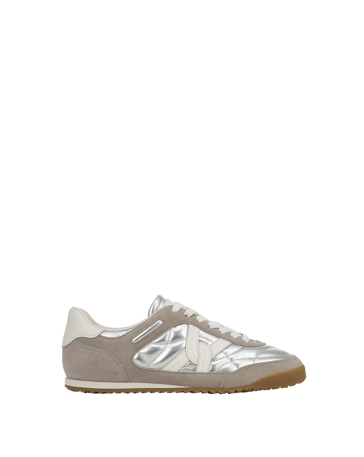 Veronica Beard | Natalia Suede Sneaker in Silver/Grey Silver/Grey