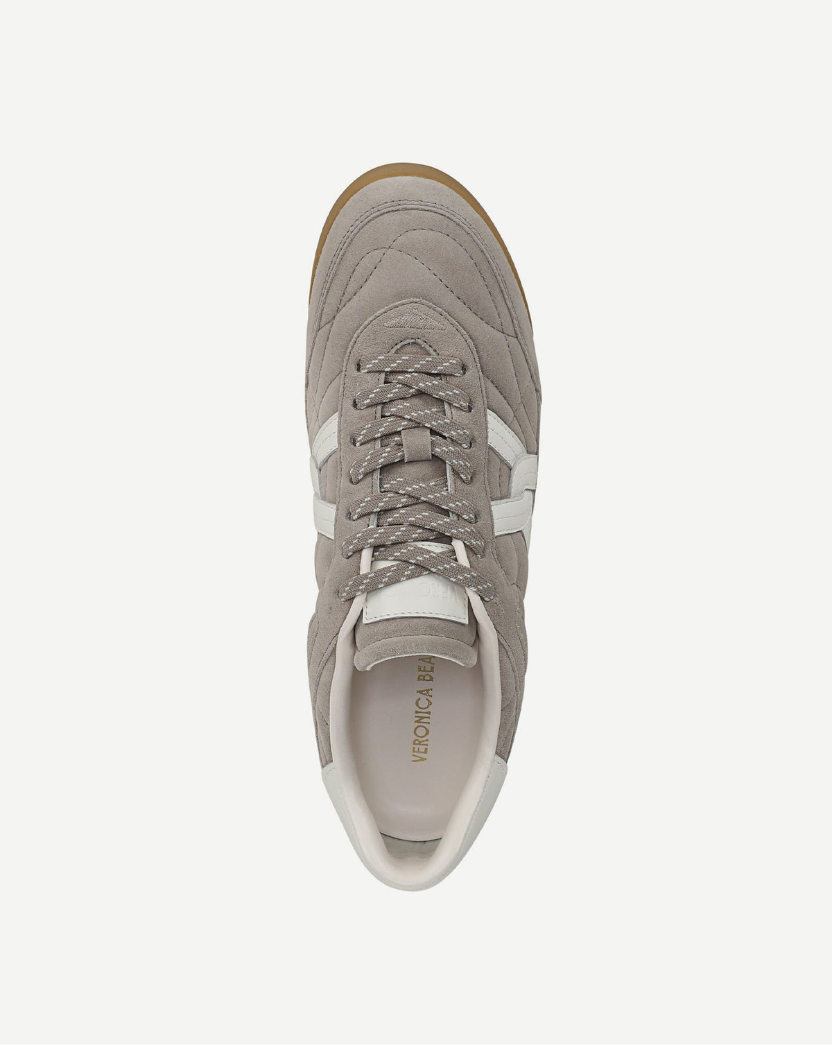 Veronica Beard | Natalia Suede Sneaker in Grey Cobblestone Cobblestone