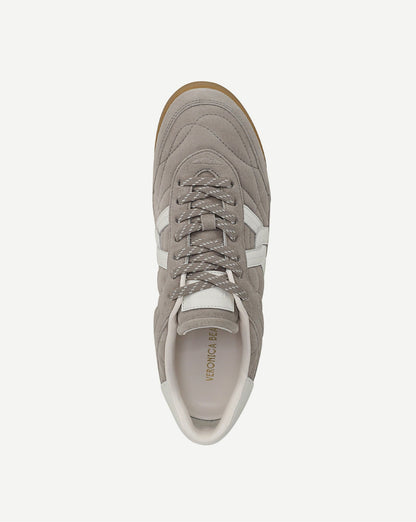 Veronica Beard | Natalia Suede Sneaker in Grey Cobblestone Cobblestone