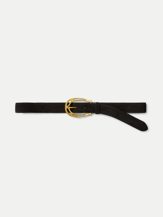 Veronica Beard | Veronica Beard Lucky Horseshoe Belt in Black Black
