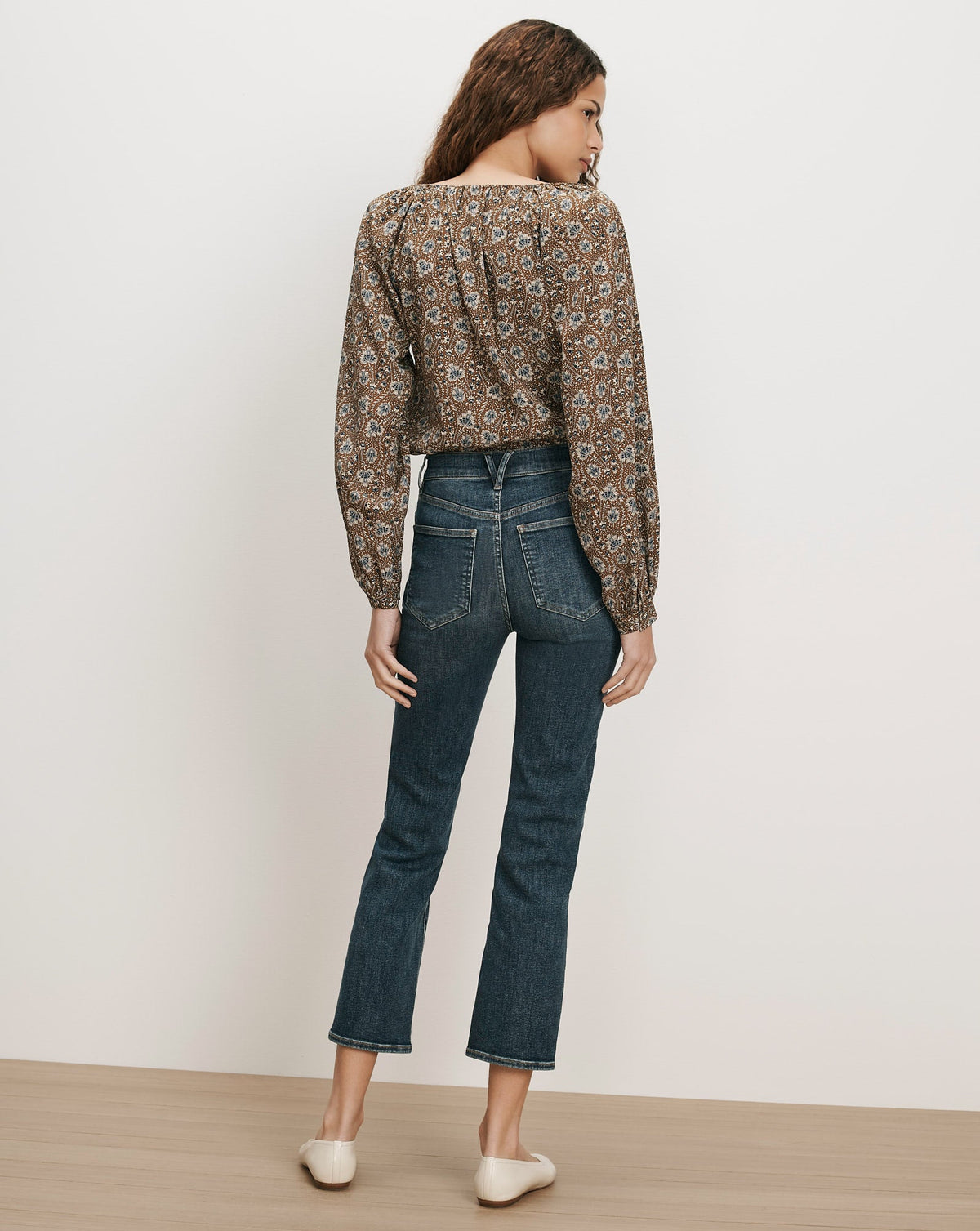 Veronica Beard | Milla Cropped Straight-Leg Jean in Roadside Blue Roadside Blue