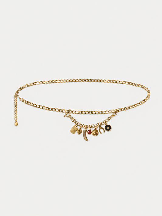 Veronica Beard | Western Chain Belt in Odb Gold Gold
