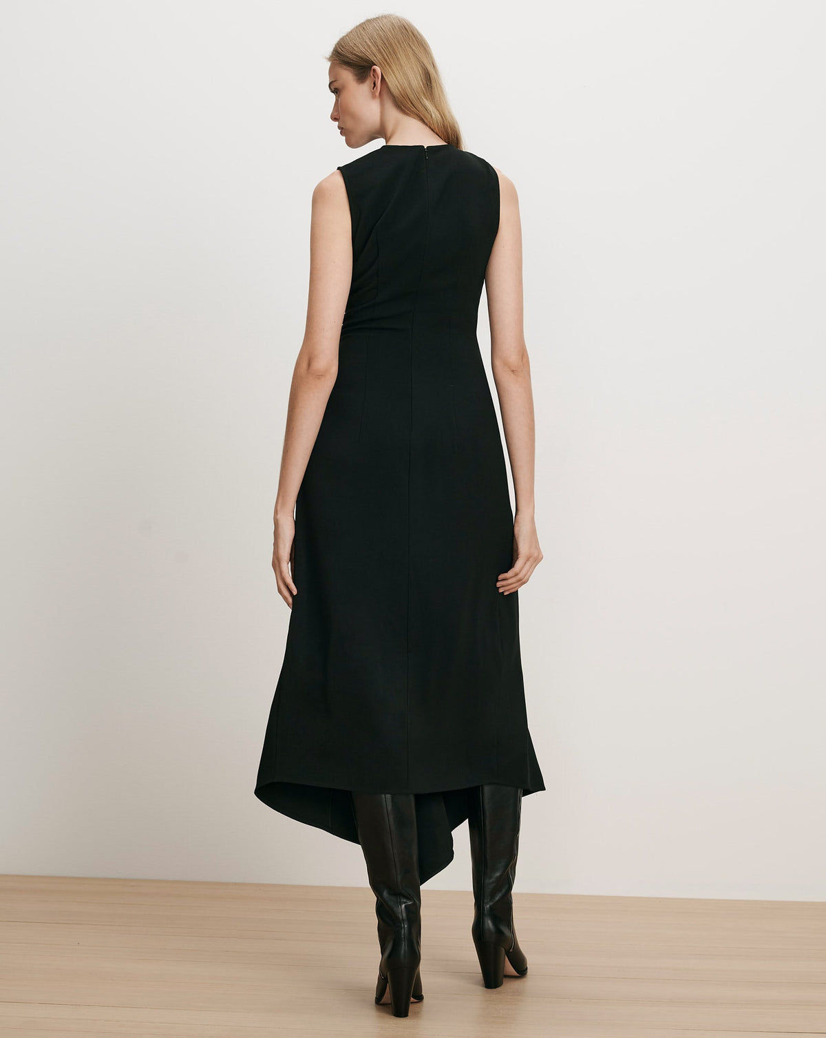 Veronica Beard | Freja Brooch Midi Dress in Black Black