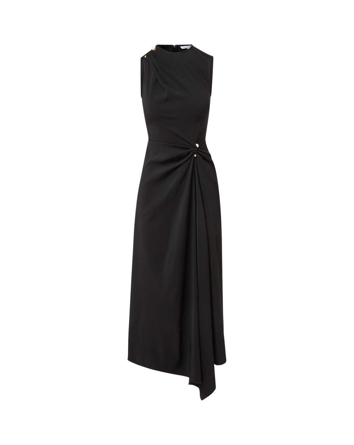 Veronica Beard | Freja Brooch Midi Dress in Black Black