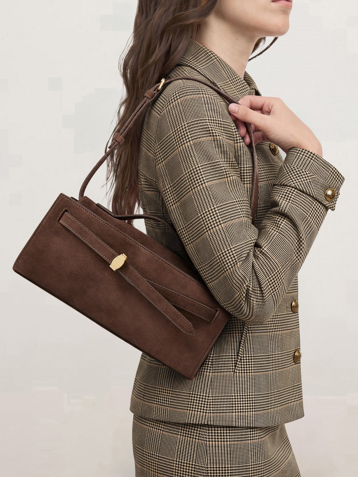 Veronica Beard | Veronica Beard Dash Clutch in Espresso Dark Brown Espresso