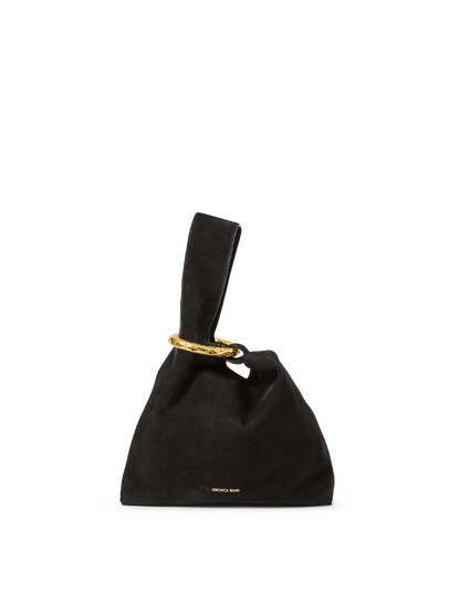 Veronica Beard | Veronica Beard Swing Clutch in Black Suede Black