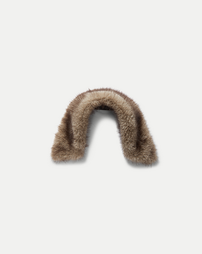 Veronica Beard | Faux Fur Collar in Taupe Black Tipping/Limestone
