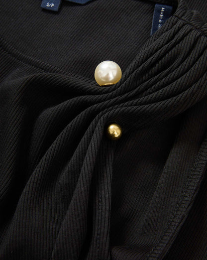 Veronica Beard | Deylin Brooch Tank Top in Black Black